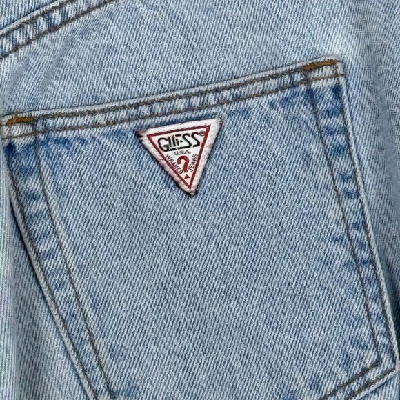 VTG Guess Jeans Georges Marciano 32 High Waist Button Fly Style 1040 USA Denim - Picture 8 of 10